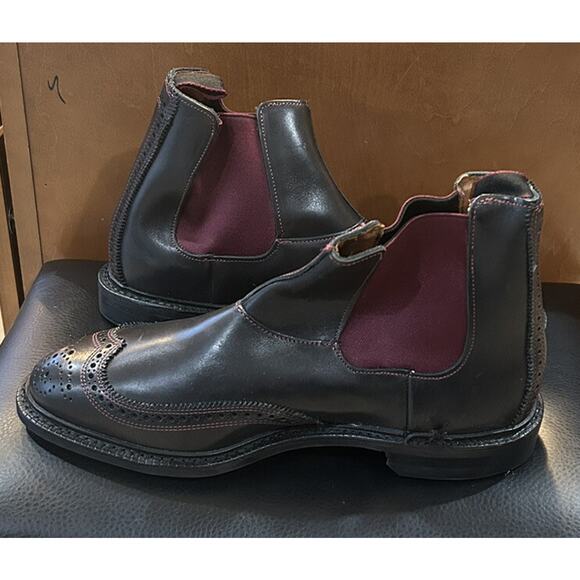 Allen Edmonds Knightsbridge Ankle Boots Black 2981 Size 10.5E Mens Dress RARE main image 6